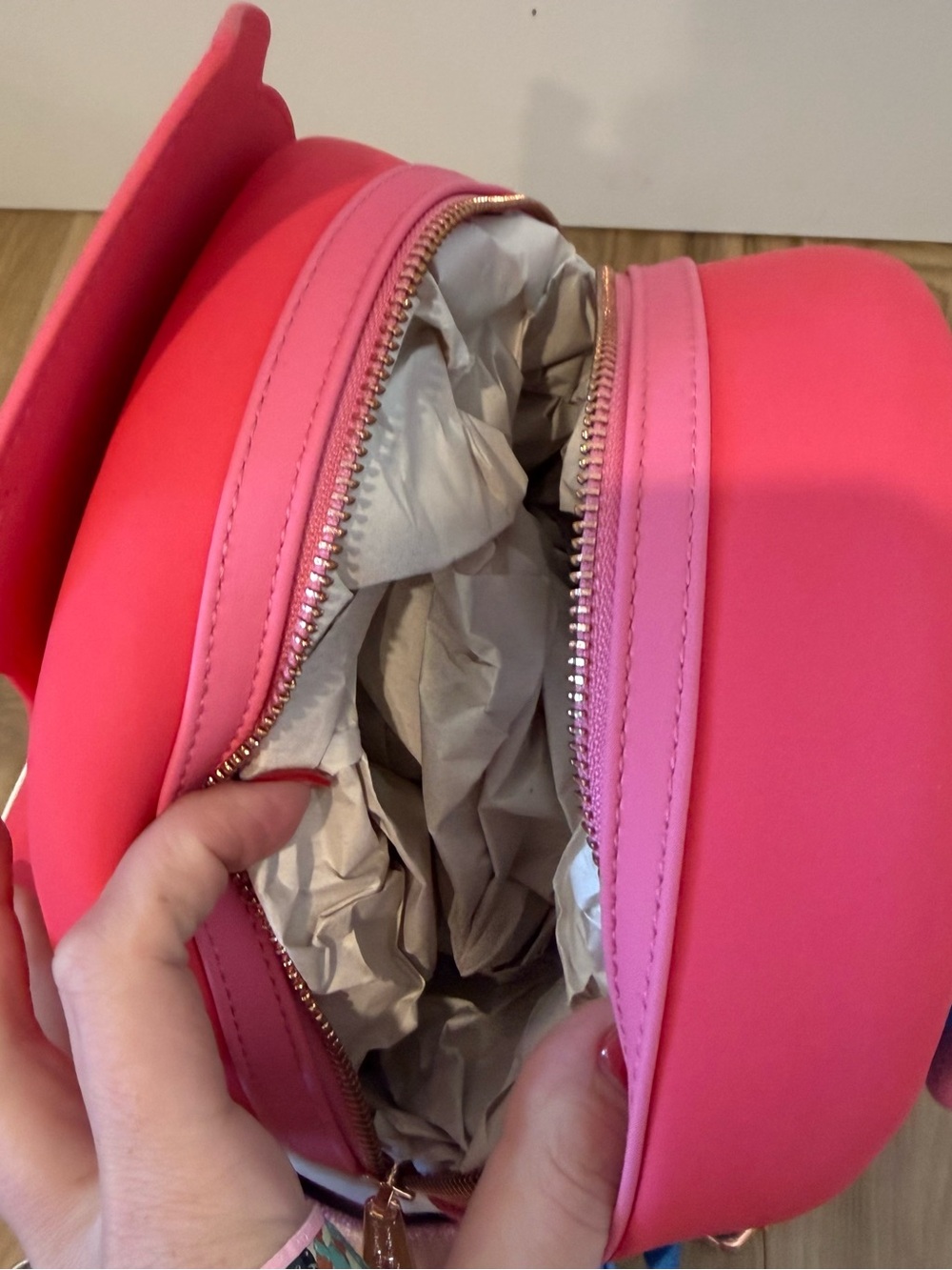 Disney Loungefly NEW Sleeping Beauty Aurora Face Pink Mini Backpack Collectible - Picture 10 of 10